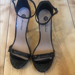 Classic Black Strappy Heels